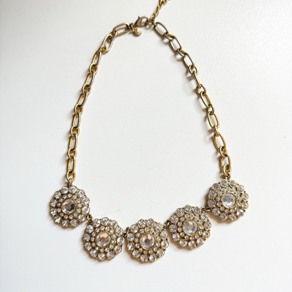 J. Crew Gold Medallion Necklace - Picture 1 of 1